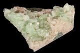 Zoned Apophyllite Crystals With Stilbite - India #91328-2